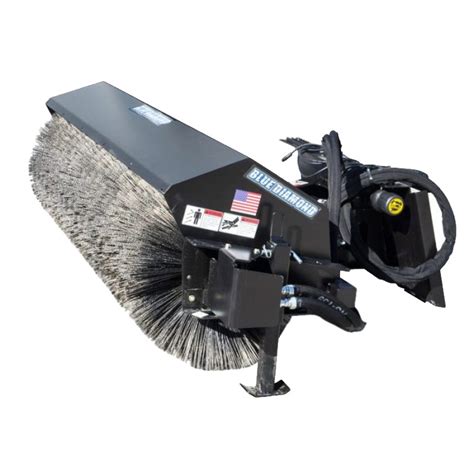 skid steer attachment rotary broom|power angle broom skid steer.